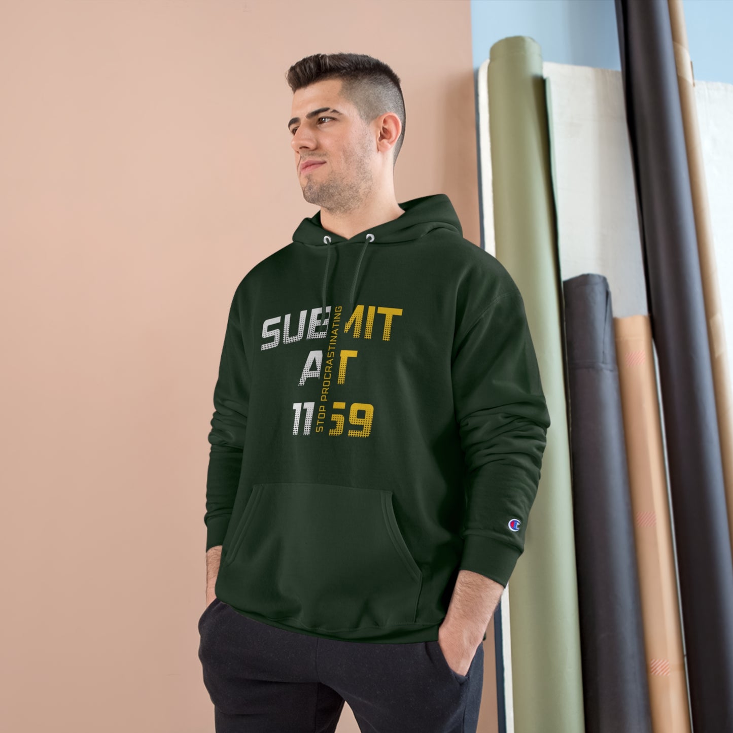 Stop Procrastinating Champion Hoodie